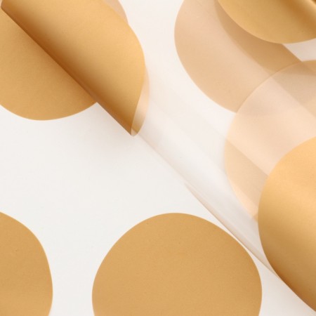 Glossy film, "large circles" gold, 58 x 58 cm-1