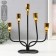 Summary Metal for 5 candles "Neptune" black with gold 20.6x5.7x25.8 cm