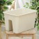 Kashpo on the railing "rattan", 12 l, beige color