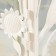 Climber Metal, glass "Lantern-Bird Garden" Nr 2 pcs D-9, 12 cm white 17x17x44 cm