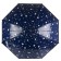 Umbrella - semi -automatic cane "stars", 8 spokes, r = 54 cm, the color is dark - blue