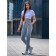 Women's pants, size 46, gray color