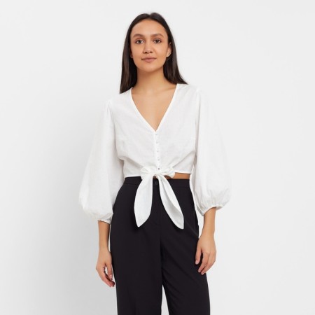 Top female minku: Cotton Collection Color White, Rr. 42-1