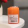 Candle - Aromatic "Orange" cylinder, 4x6 cm