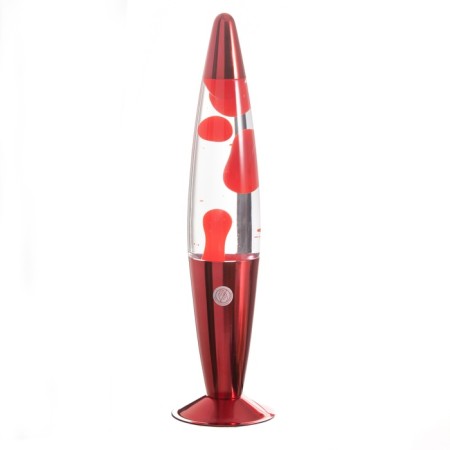 Lava-lamp "Rocket" 1x30W E14-R39 (wax) red 11x11x41cm-7