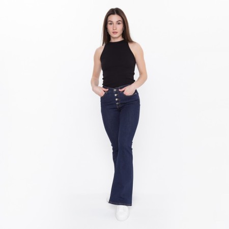 Women's jeans, dark blue color, size 34 (40)-5