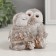 Souvenir Polystone "Tentative owls with a bouquet of cones" 11.5x9.5x9 cm
