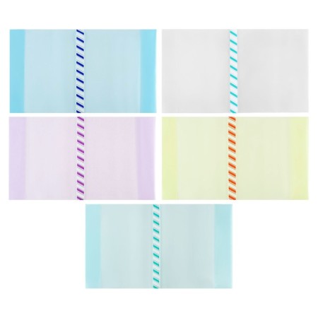 Set of covers PE 5 pieces, 305 x 500 mm, 200 μm, for textbooks A4+, universal, with bookmarks, mix-4