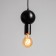 Antix lamp E27 40W Black Gold 10x10x27cm
