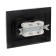 Rosette "Elect" RS 16-237-hour, 16 A, 250 V, double, hidden, without salary, black under silver