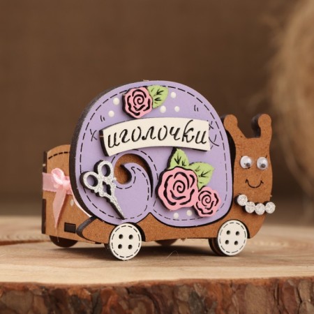 Needle "Snail" 8.5x6x7, oak, lilac, tree