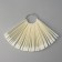 Palette for varnishes on a ring, 50 nails, shape soft square, ivory color