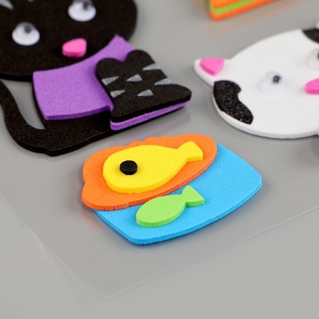 A set of stickers from EVA "cats", 7 pcs.-1
