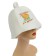 A cap for a bath with embroidery "Bath - a place for the soul"