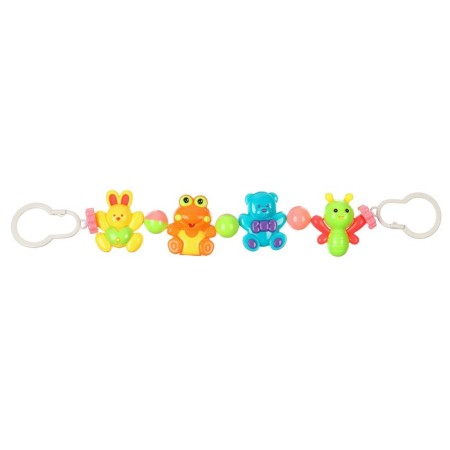Stretching to a stroller/crib "Bear and Friends", 4 toys, color mix, crush me-5