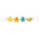 Stretching to a stroller/crib "Bear and Friends", 4 toys, color mix, crush me
