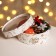 Box for Makarun Tubus with the Window "Happy New Year" 18 x 18 x 6 cm