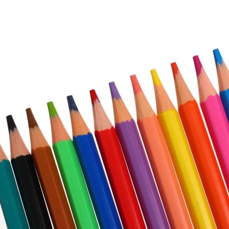 Pencils of 12 colors, Erichkrause, plastic, hexagonal, 2.6 mm barrels, cardboard packaging, euro suspension-7