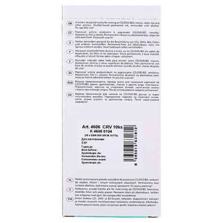 Marker for CD/DVD 2.5 mm Centropen 4606, line 1 mm, red color-2