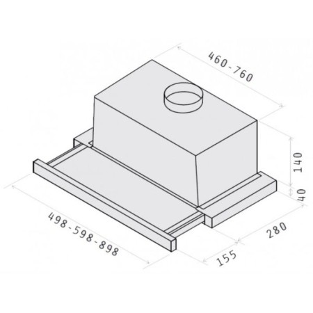 EliCa Elica Elite 14 Lux GRVTWH/A/60, built -in 650 m3/h, 3 speeds, 60 cm, white-1