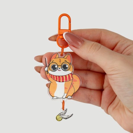 Key keychain children's "Magic Cat", 3.5 x 10 cm-2