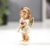 Polystone souvenir "Angel-girl with puffy cheeks with a book/rose" mix 9x3.5x3.5 cm