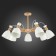 Ceiling EVOLUCE lamp. Sle103802-07. Balcamo. 7x60 watts, E27, 75x75x45 cm, color light wood, white