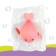 Clothing toy for the bath "Whale", pink color