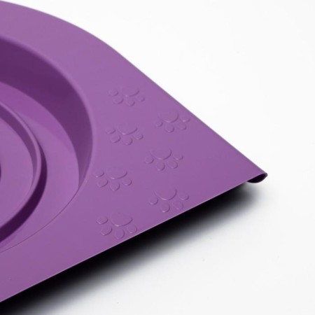 Toilet for teaching cats to a toilet 39.2 x 38.7 x 3 cm, purple-3