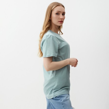 T -shirt female, mint color, size 48-1
