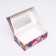 Folding box with a window for marshmallows "Balls", 25 x 15 x 7 cm