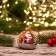 Christmas ball D-6 cm "Snowman and children" manual painting, gold
