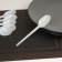 A spoon of plastic disposable white, dining room, 15.5 cm, set 6 pcs