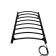 Electric towel "Sanprise" Classic P8, 500x800 mm, universal, black