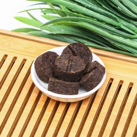 Chinese sustained tea "Shu Puer", Yunnan, 50 g (+ - 5 g) (set 8 pcs), 2017-2