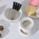 Fonucus Ceramic Chocolate, 350 ml, white color