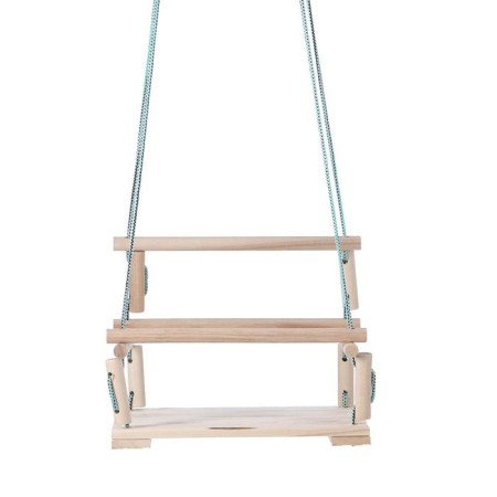 Suspended chair wooden, seat 30 × 40cm-1