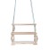 Suspended chair wooden, seat 30 × 40cm