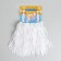 Pompons 2 pcs, white color