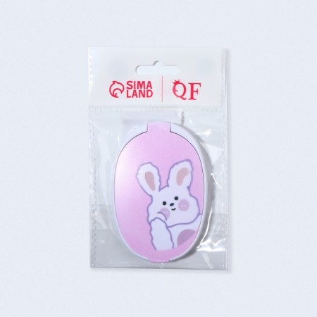 Mirror folding "bunny", with a comb, 6.5 × 9.5 cm-8