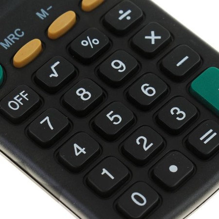 Pocket calculator, 8 - discharge, kk - 402, works from battery-3