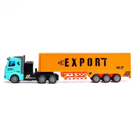 Radio controlled truck "containers", scale 1:48, light, works from the battery-1