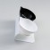 Plastic bowls on a white stand 27.5 x 14 x 15 cm black/white