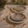 Garland “thread” 2 m dews with nozzles “heart”, IP20, silver thread, 20 LED, warm white glow, AAX2