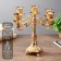Summary Metal for 5 candles "Pattern" color gold 28x26x26 cm
