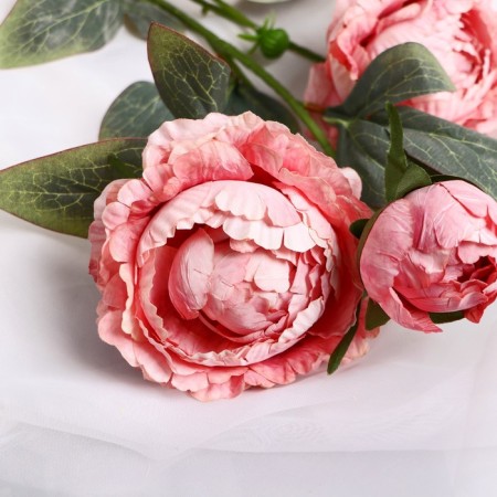 Flowers artificial "Elsa peony" D-10 cm 64 cm, pink-1