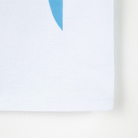 Children's Minaku Colors T -shirt, white/blue color, height 116-13