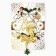 New Year's Brooch "Happy New Year", for the New Year, 6 x 8 cm