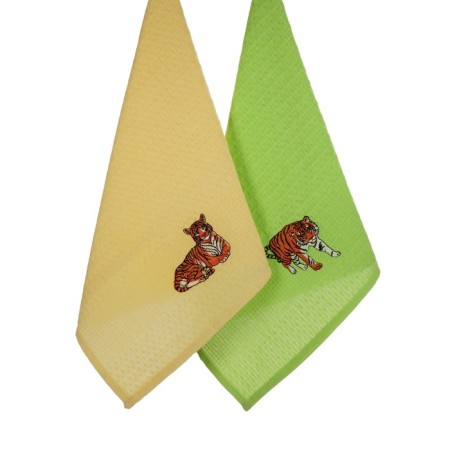 A set of wuffed napkins Diva Afrodita "Tiger", size 40x60 cm, 2 pcs-3