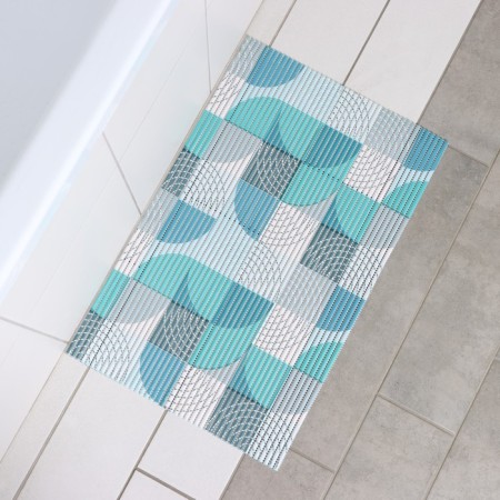 House rug of share "Paul", 40 × 65 cm, turquoise color-2